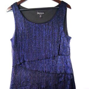 Connected Apparel Women's Blue Clapper Dress Size 14